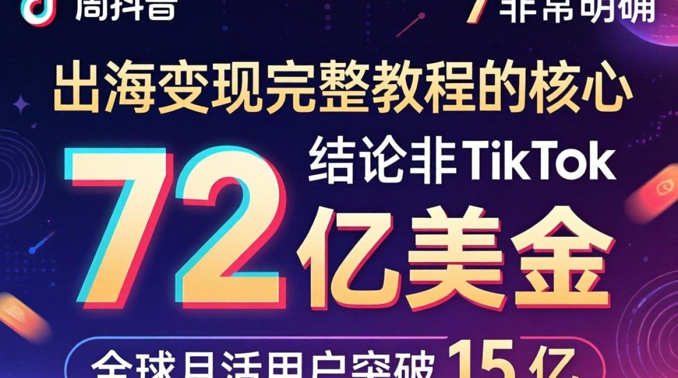 TikTok 72 亿美金 出海变现完整教程