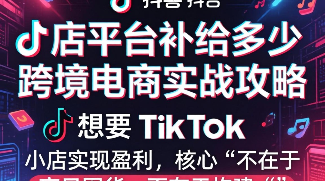 TikTok 店平台补给多少 跨境电商实战攻略