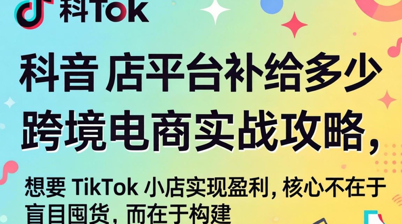 TikTok 店平台补给多少 跨境电商实战攻略