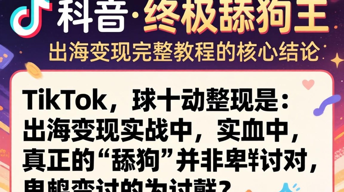 TikTok 终极舔狗王 出海变现完整教程