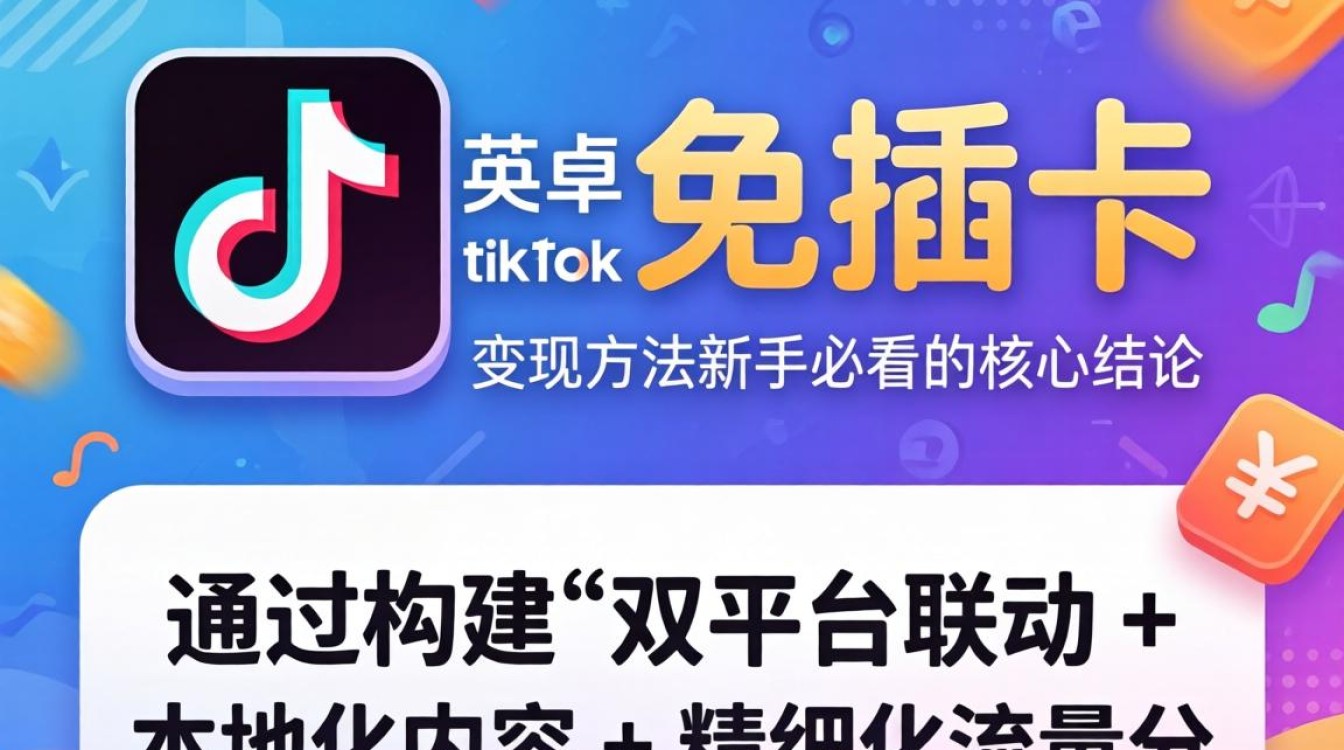快手 安卓tiktok免插卡 变现方法新手必看