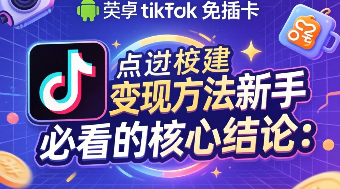 快手 安卓tiktok免插卡 变现方法新手必看