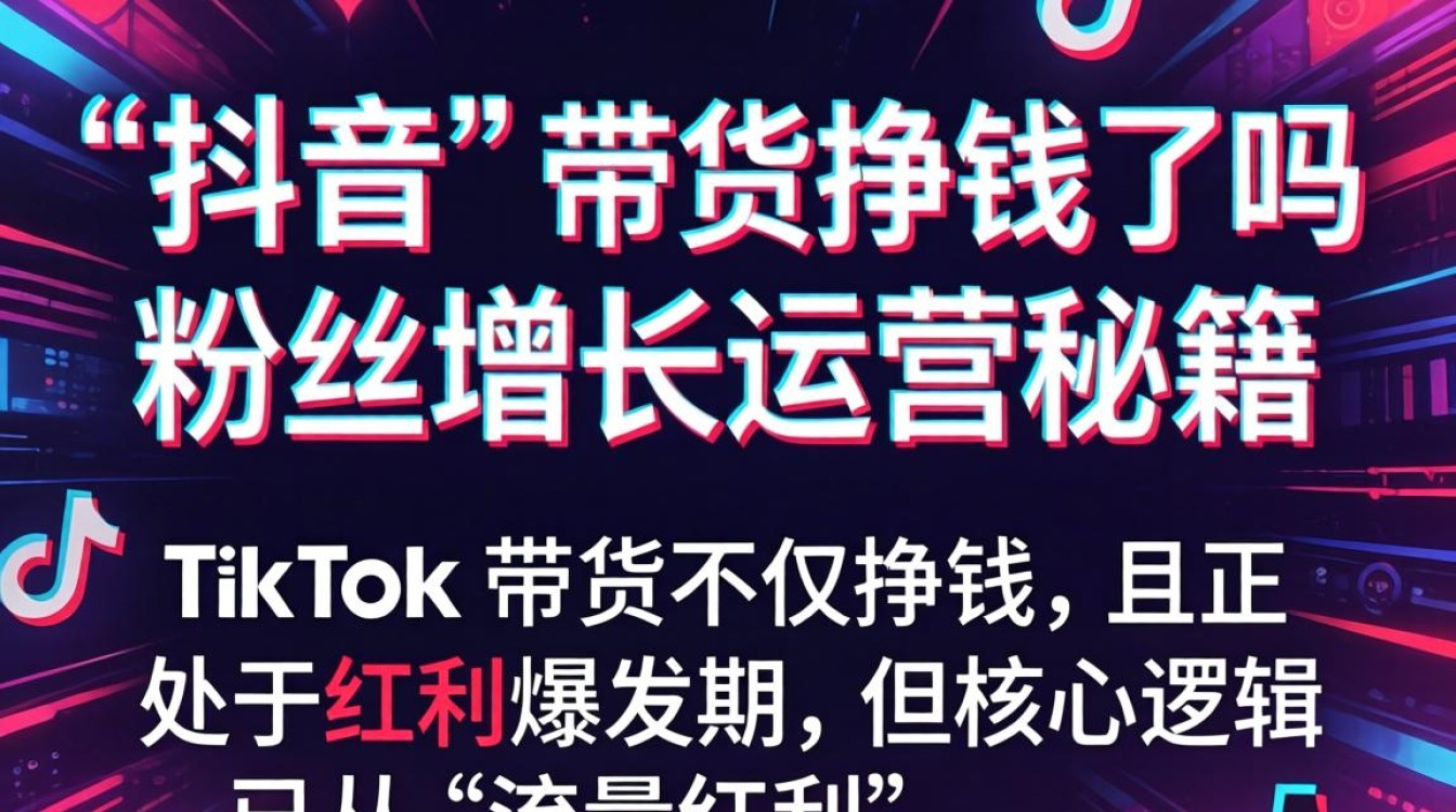 TikTok 带货挣钱了吗 粉丝增长运营秘籍