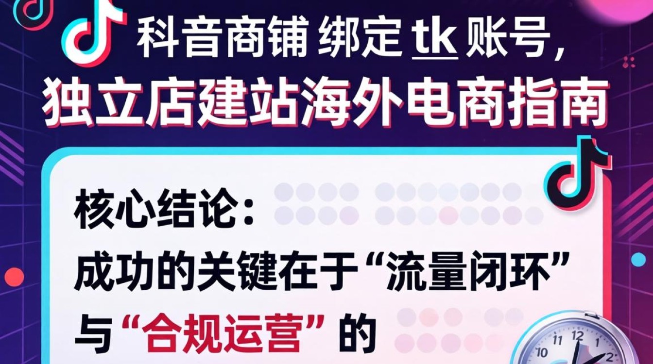 TikTok shop绑定tk账号 独立站建站海外电商指南