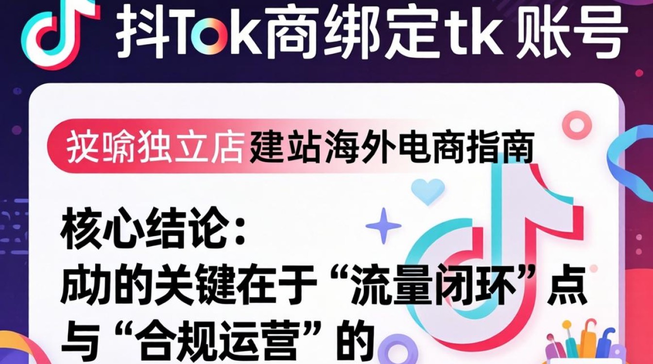 TikTok shop绑定tk账号 独立站建站海外电商指南