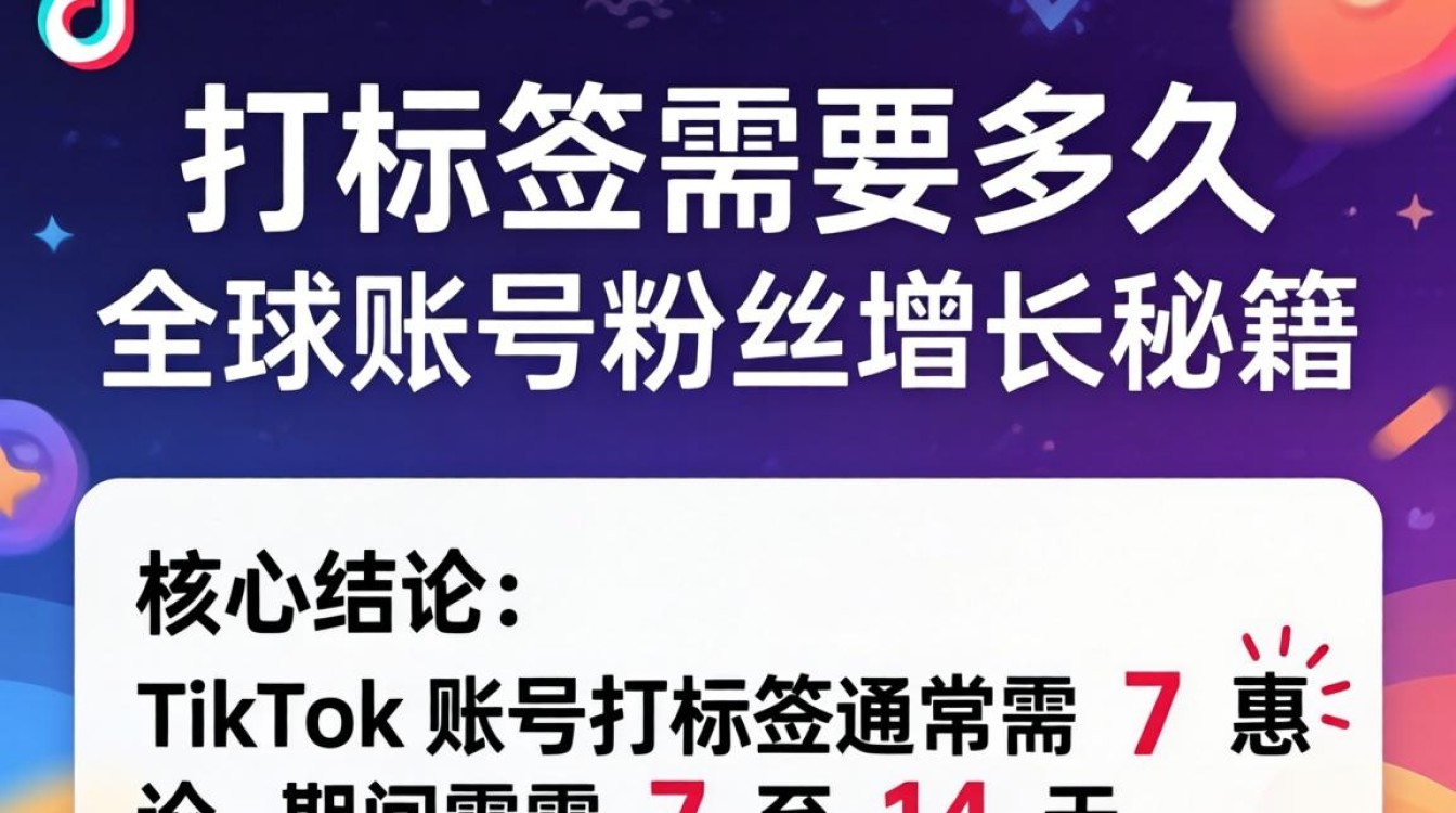 TikTok 打标签需要多久 全球账号粉丝增长秘籍