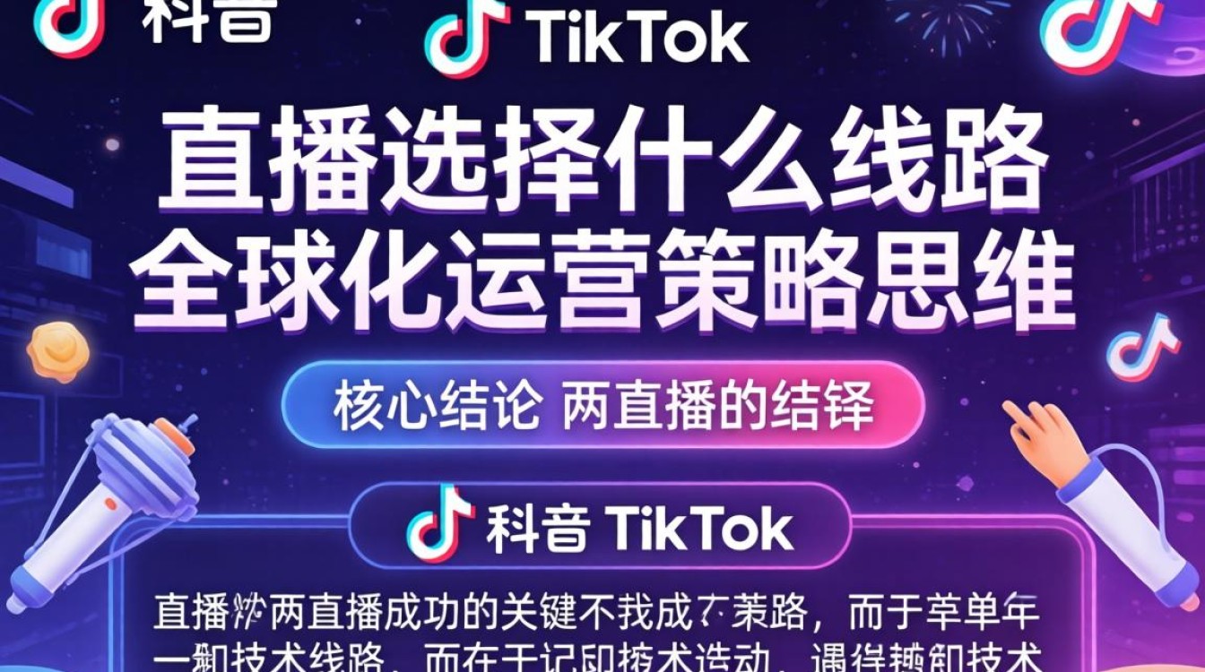 TikTok 直播选择什么线路 全球化运营策略思维