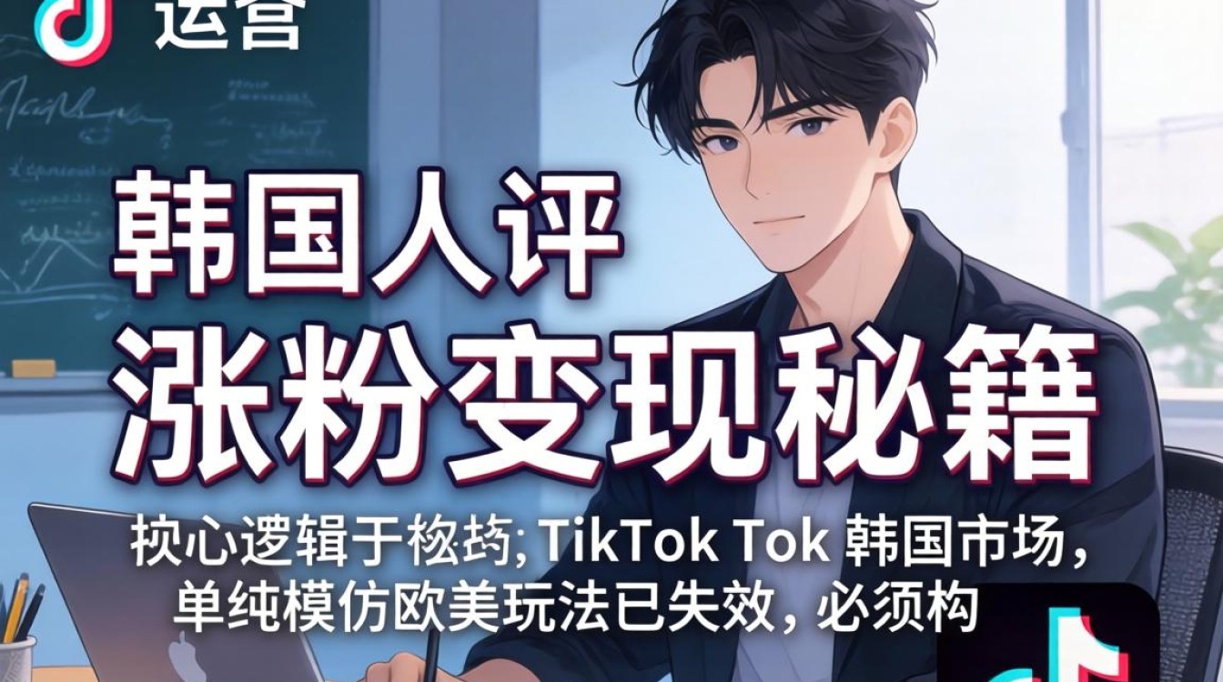 账号运营韩国人评TikTok涨粉变现秘籍