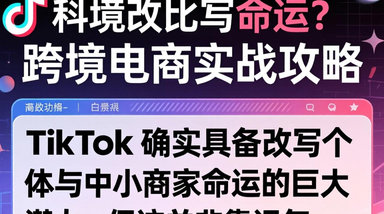 TikTok 可以改写命运吗 跨境电商实战攻略
