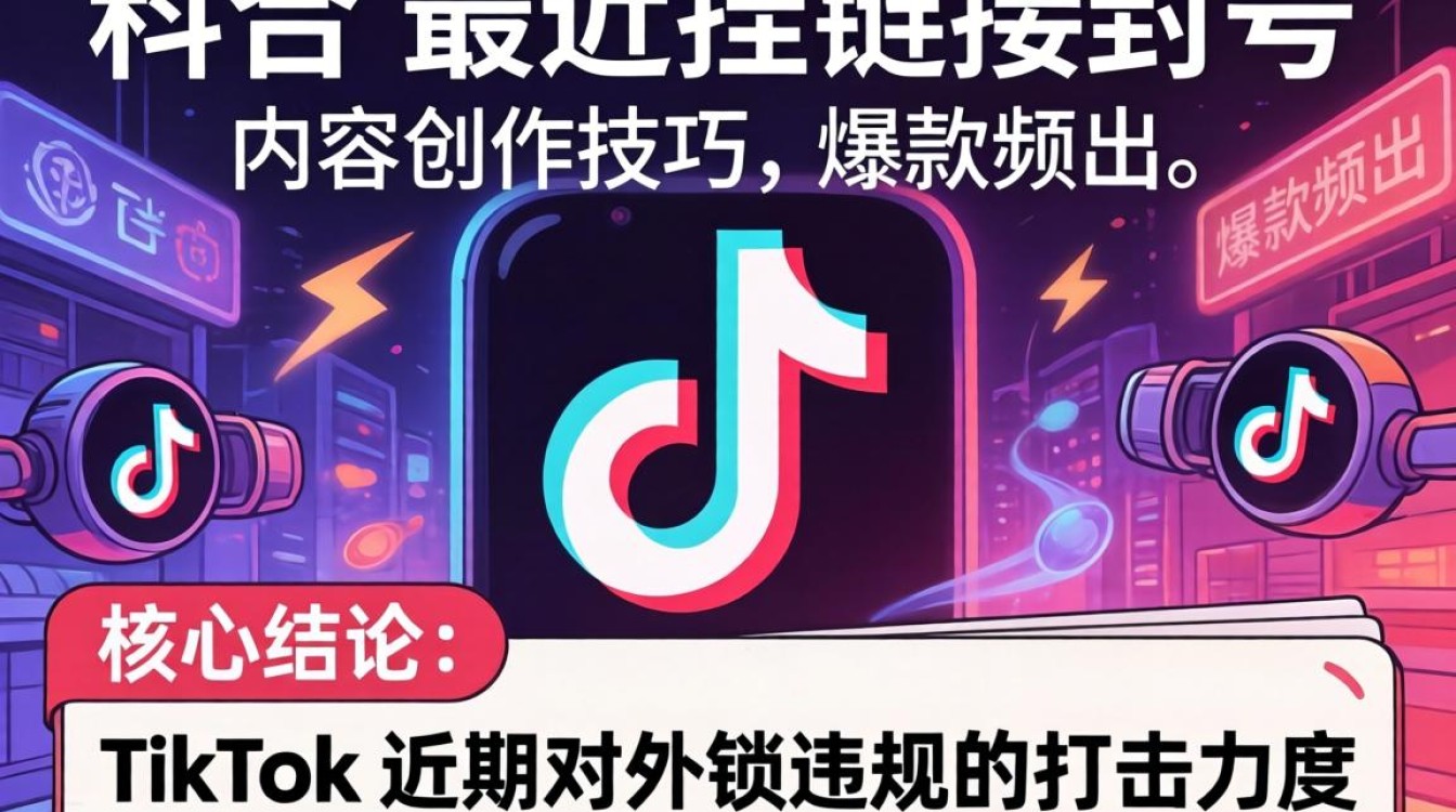 TikTok 最近挂链接封号 内容创作技巧
