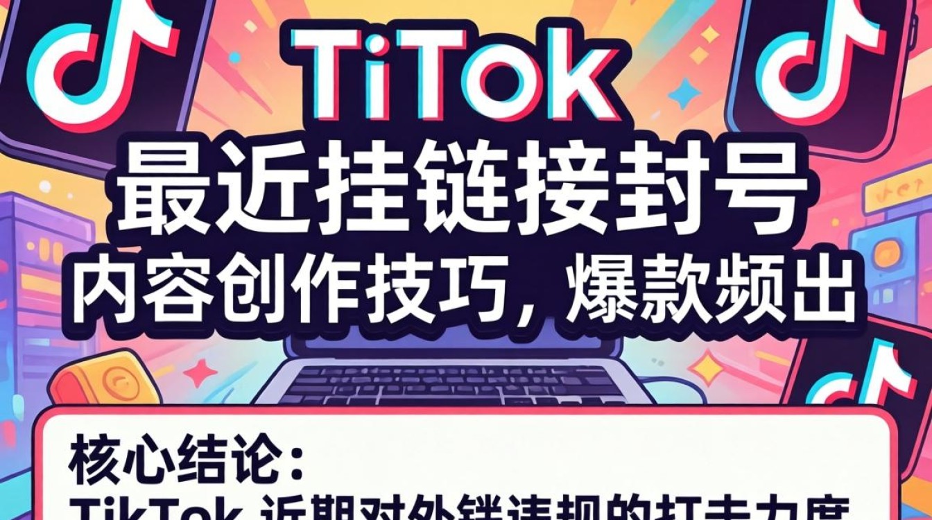 TikTok 最近挂链接封号 内容创作技巧