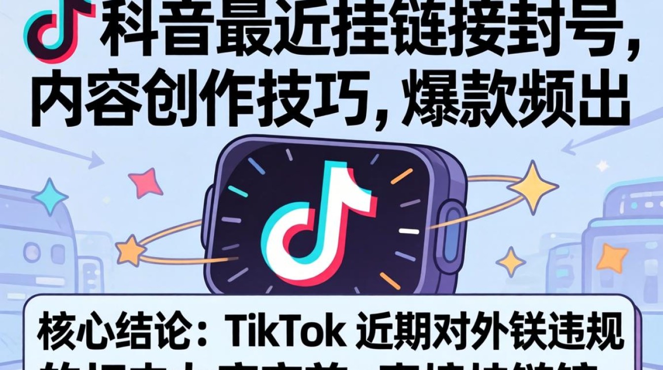 TikTok 最近挂链接封号 内容创作技巧