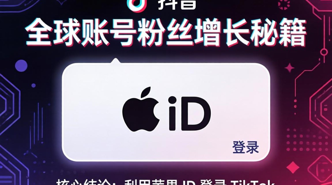 TikTok 用苹果id登录 全球账号粉丝增长秘籍