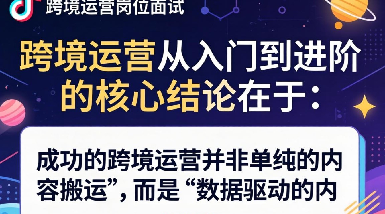 TikTok 跨境运营岗位面试 跨境运营从入门到进阶