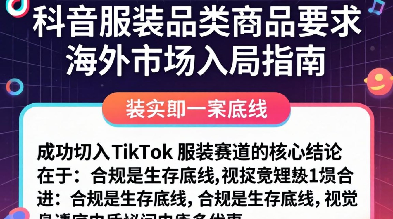 TikTok 服装品类商品要求 海外市场入局指南