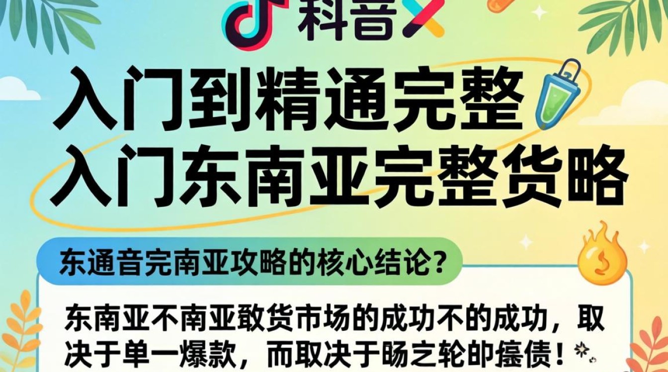TikTok 东南亚备货 从入门到精通完整攻略