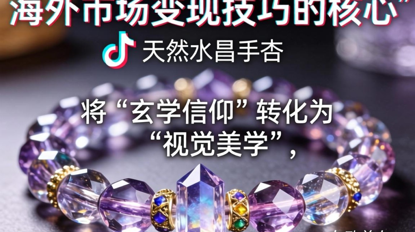 TikTok 天然水晶手串 海外市场变现技巧