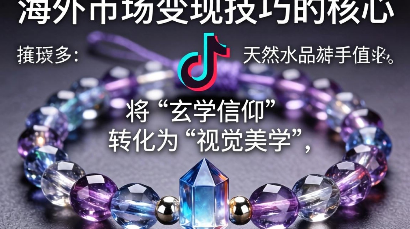 TikTok 天然水晶手串 海外市场变现技巧