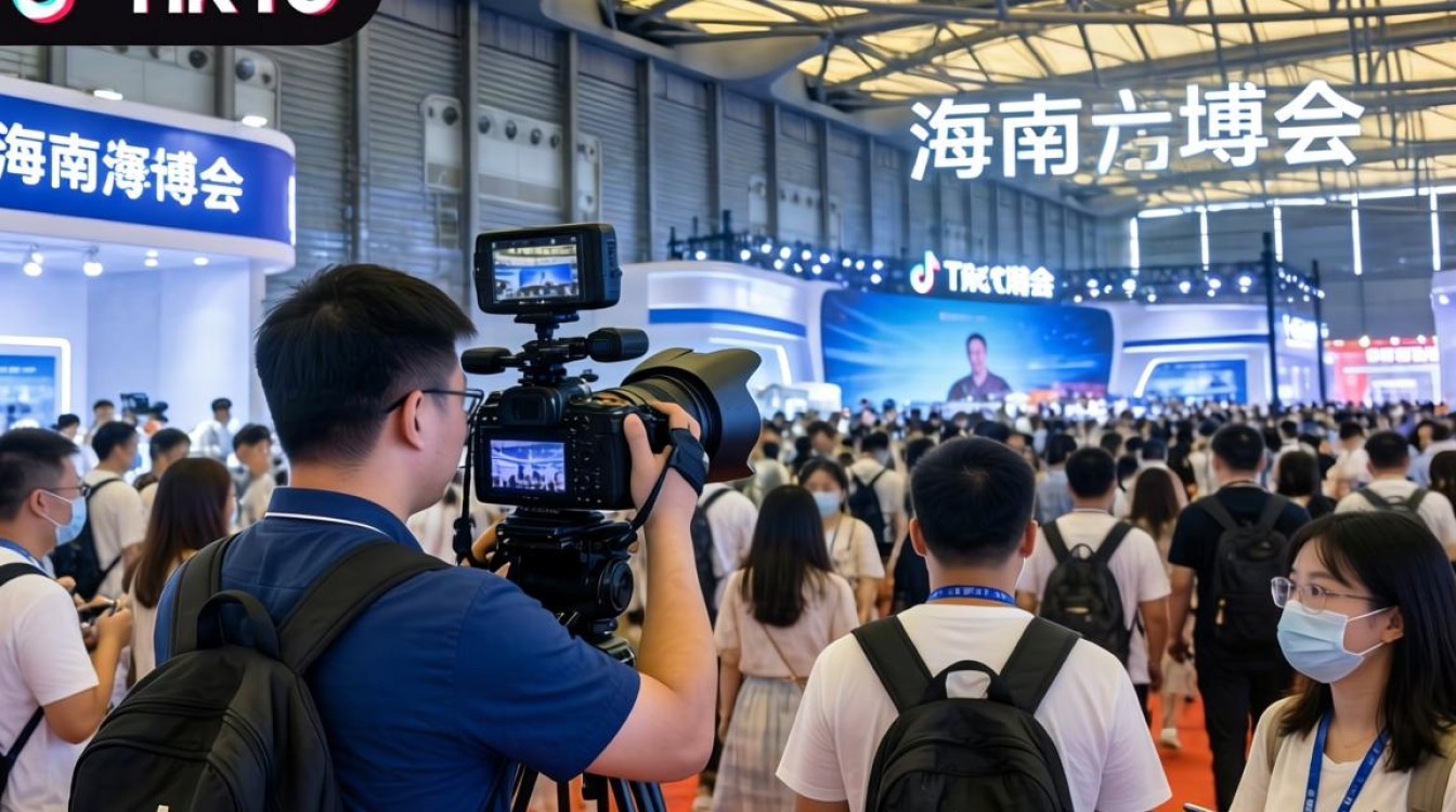 视频拍摄 海南跨博会tiktok 提升画面质感