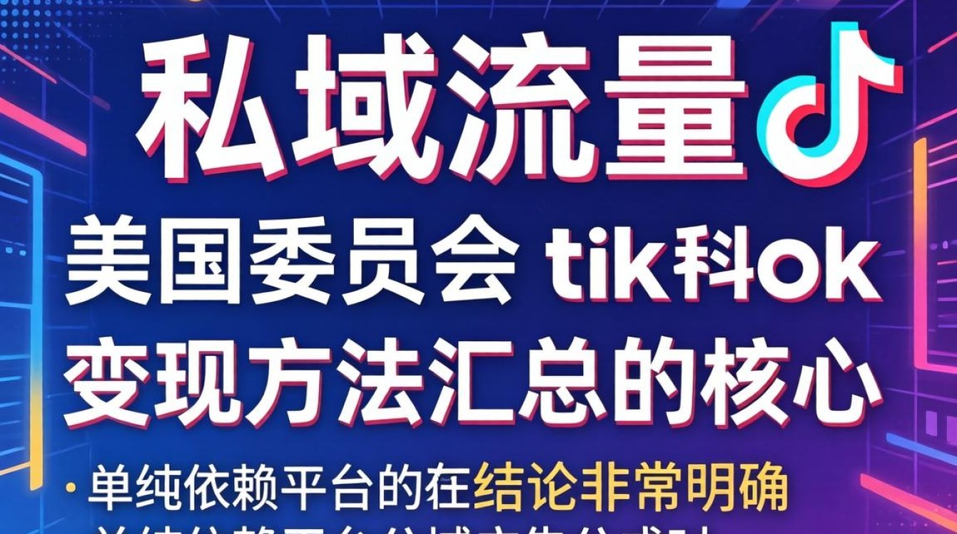 私域流量 美国委员会tiktok 变现方法汇总