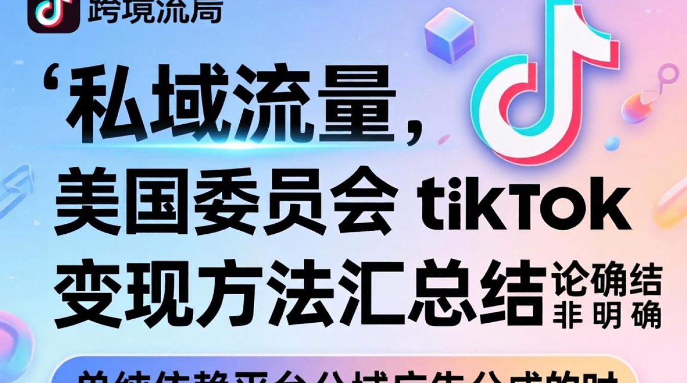 私域流量 美国委员会tiktok 变现方法汇总