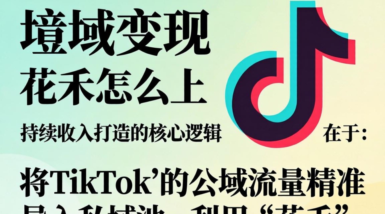 私域变现 花禾怎么上tiktok 持续收入打造