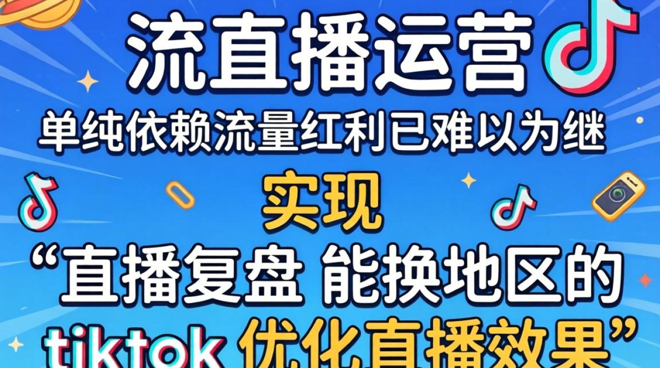 直播复盘 能换地区的tiktok 优化直播效果
