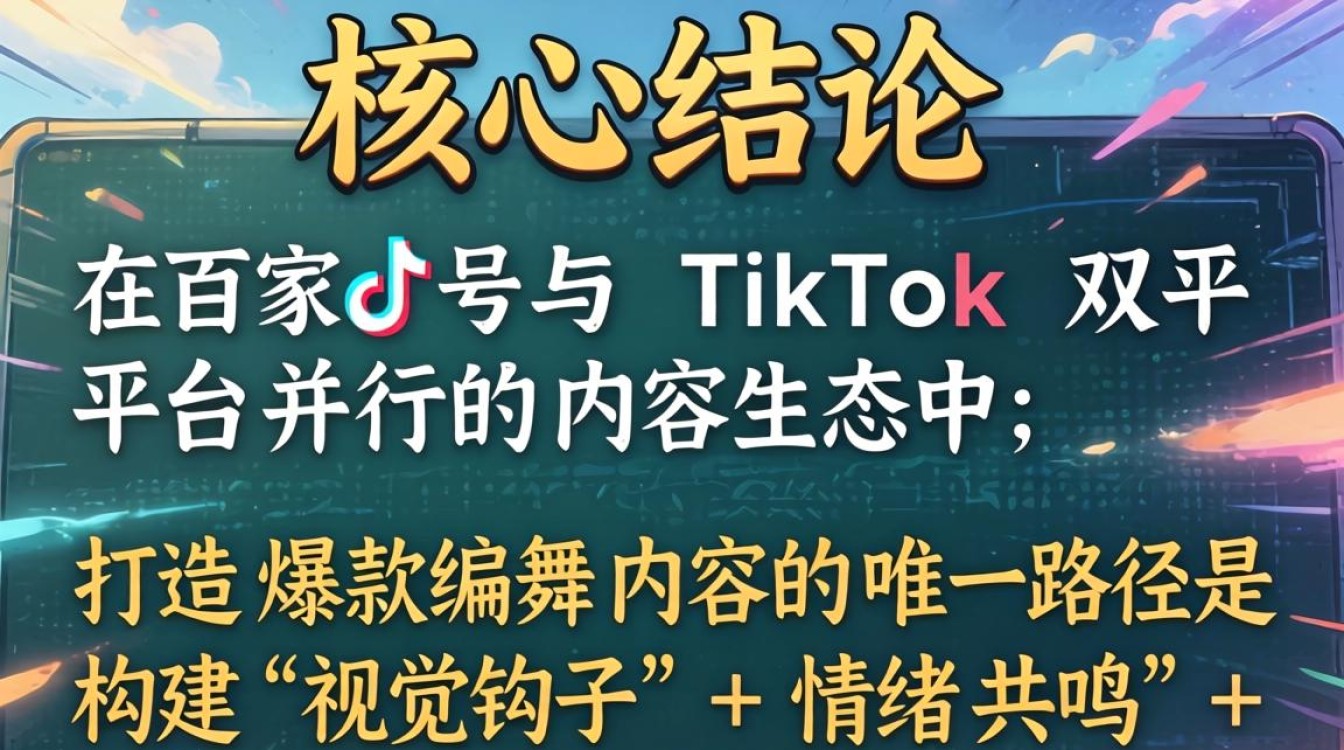 百家号家薇编舞tiktok内容创作爆款技巧