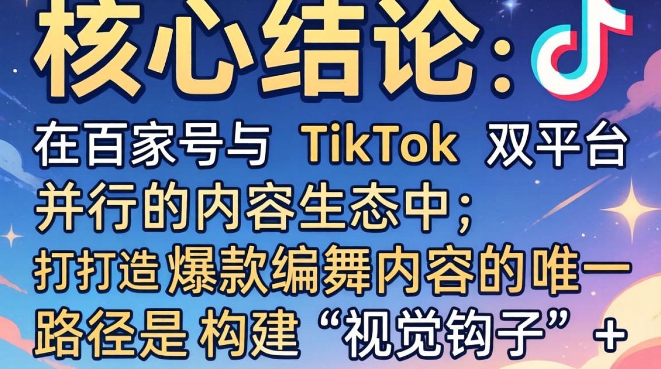 百家号家薇编舞tiktok内容创作爆款技巧