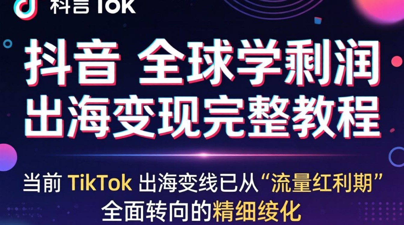 TikTok 全球净利润 出海变现完整教程