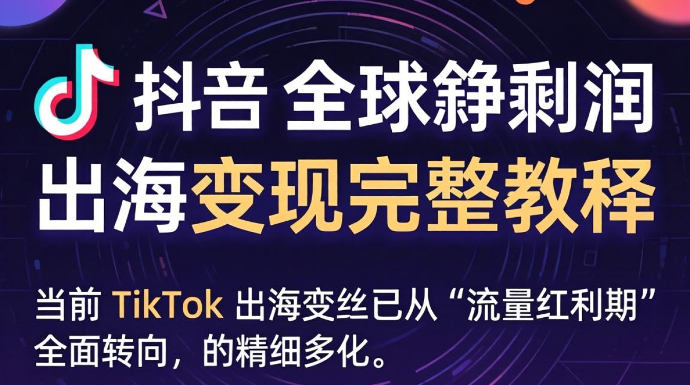 TikTok 全球净利润 出海变现完整教程