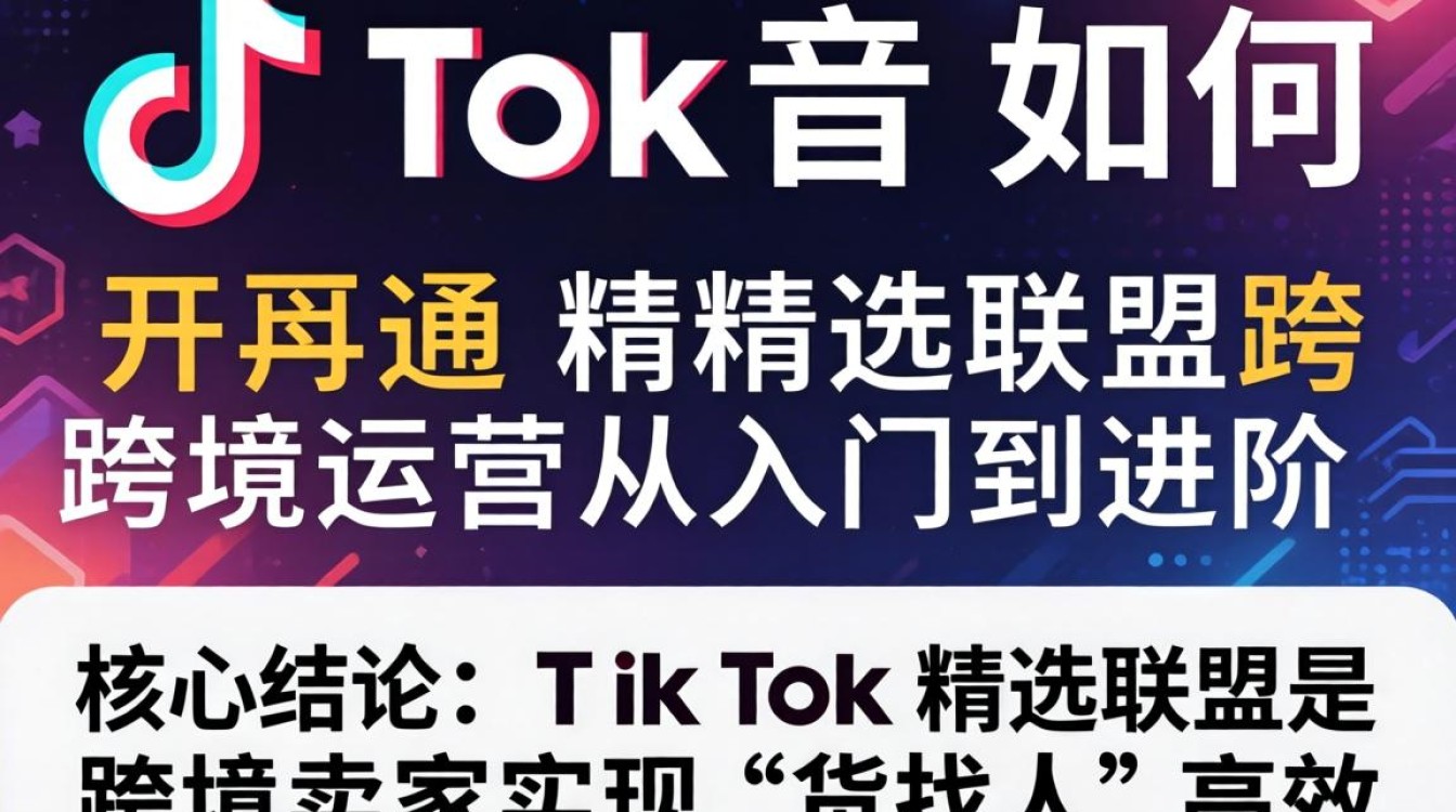 TikTok 开通精选联盟流程及跨境运营入门进阶