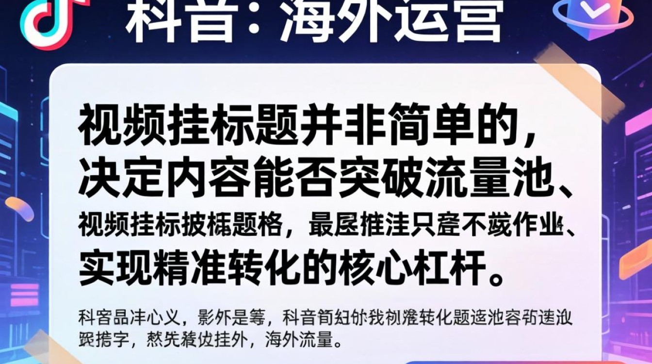 TikTok 挂标题教程及海外运营技巧