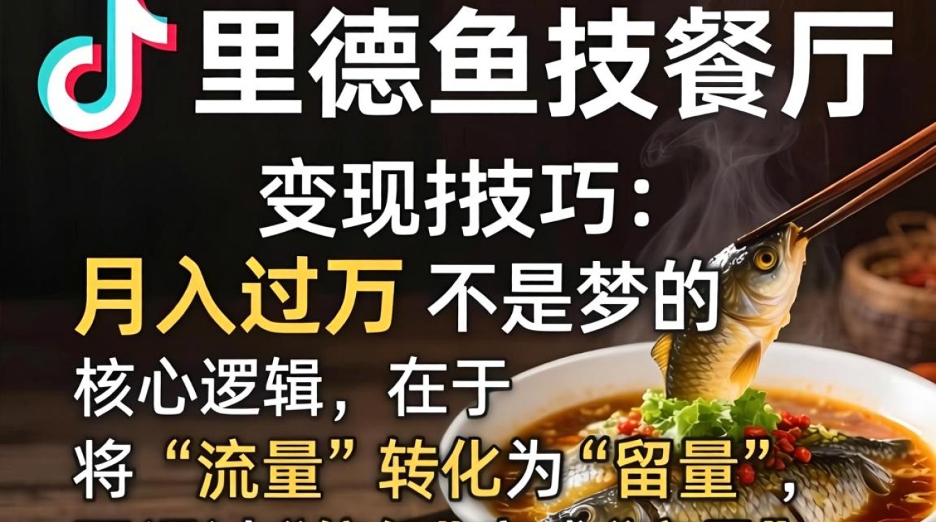 TikTok 里德鱼餐厅 变现技巧