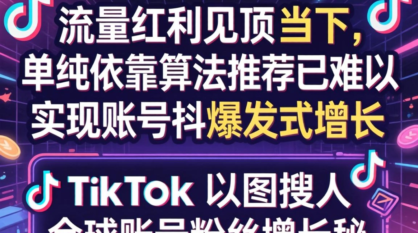 TikTok 以图搜人 全球账号粉丝增长秘籍