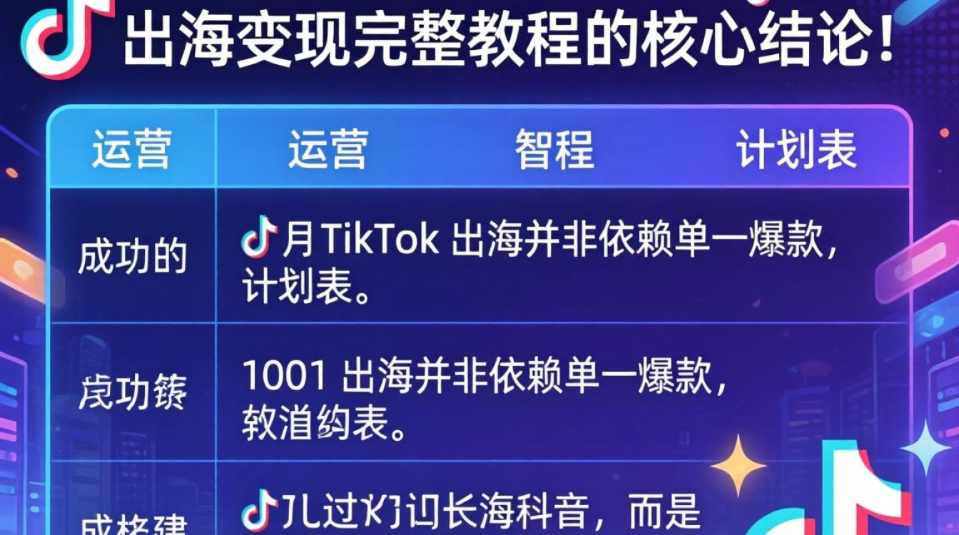 TikTok 运营计划表 出海变现完整教程 TikTok 运营计划表 出海变现完整教程