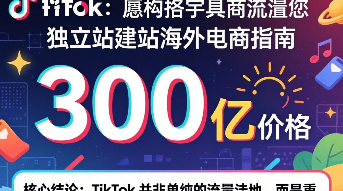 TikTok 拍出300亿价格 独立站建站海外电商指南