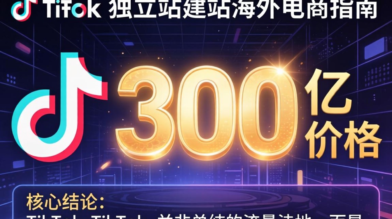 TikTok 拍出300亿价格 独立站建站海外电商指南
