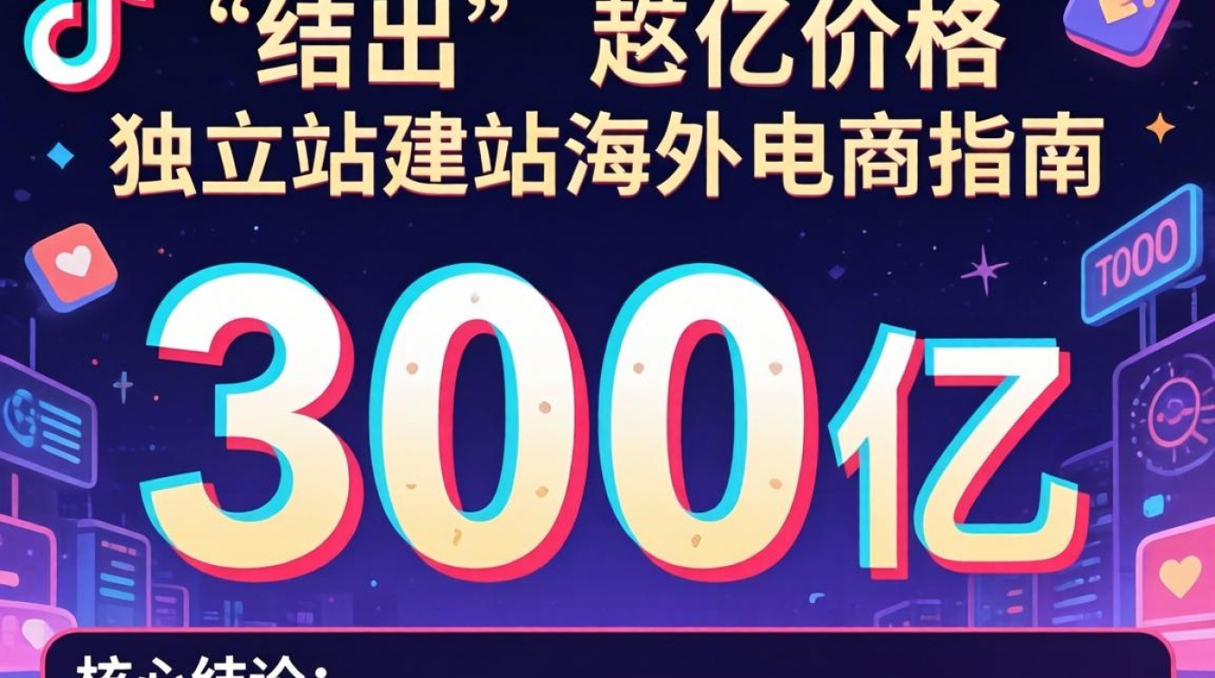 TikTok 拍出300亿价格 独立站建站海外电商指南