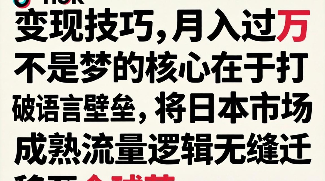 TikTok 日文怎么换成英文 变现技巧