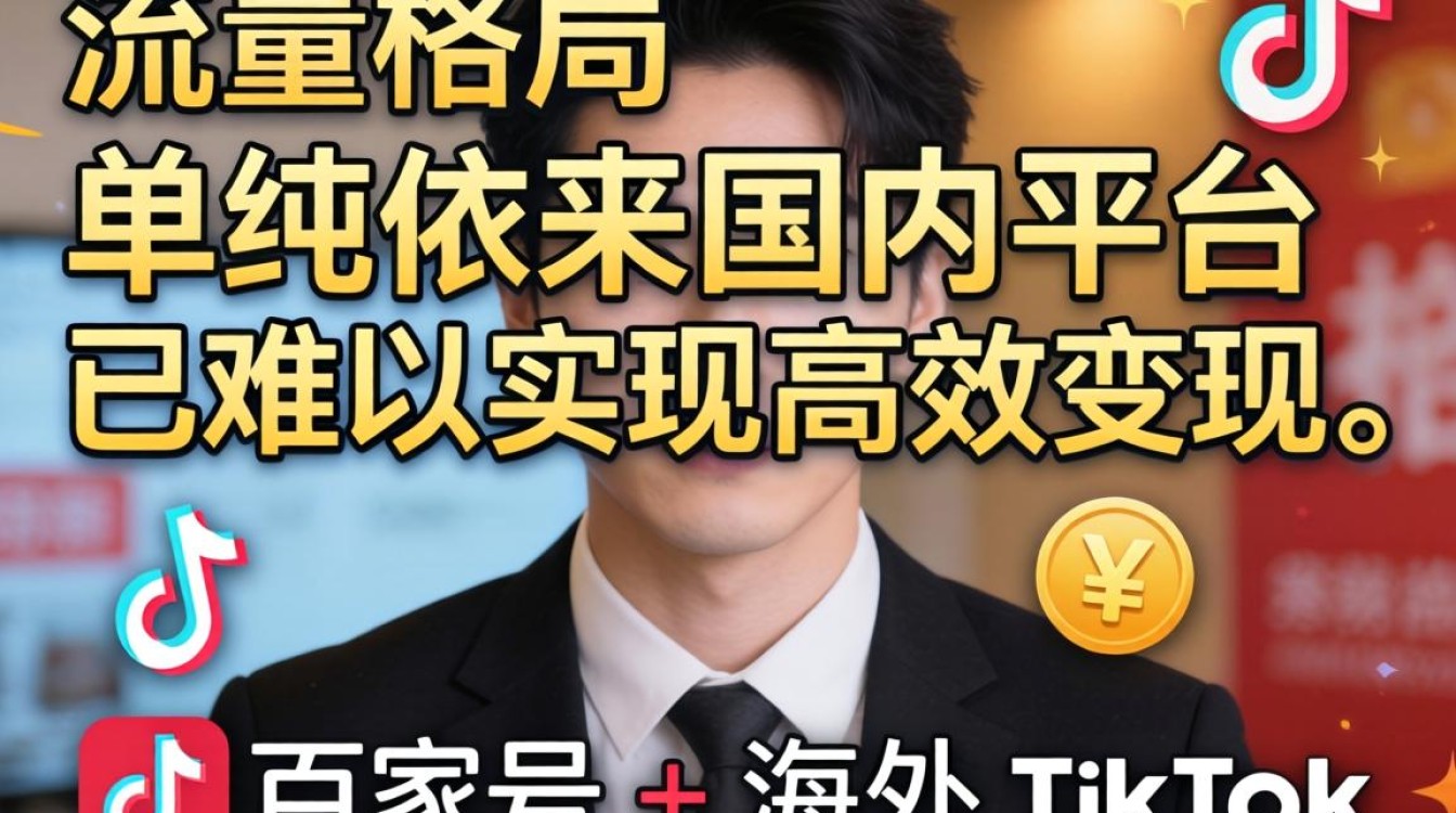 百家号海外TikTok企业节点梯子变现方法新手入门