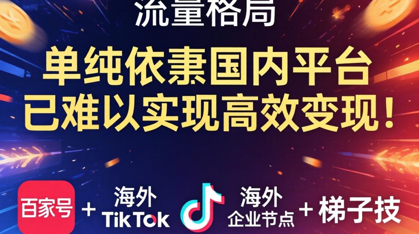 百家号海外TikTok企业节点梯子变现方法新手入门