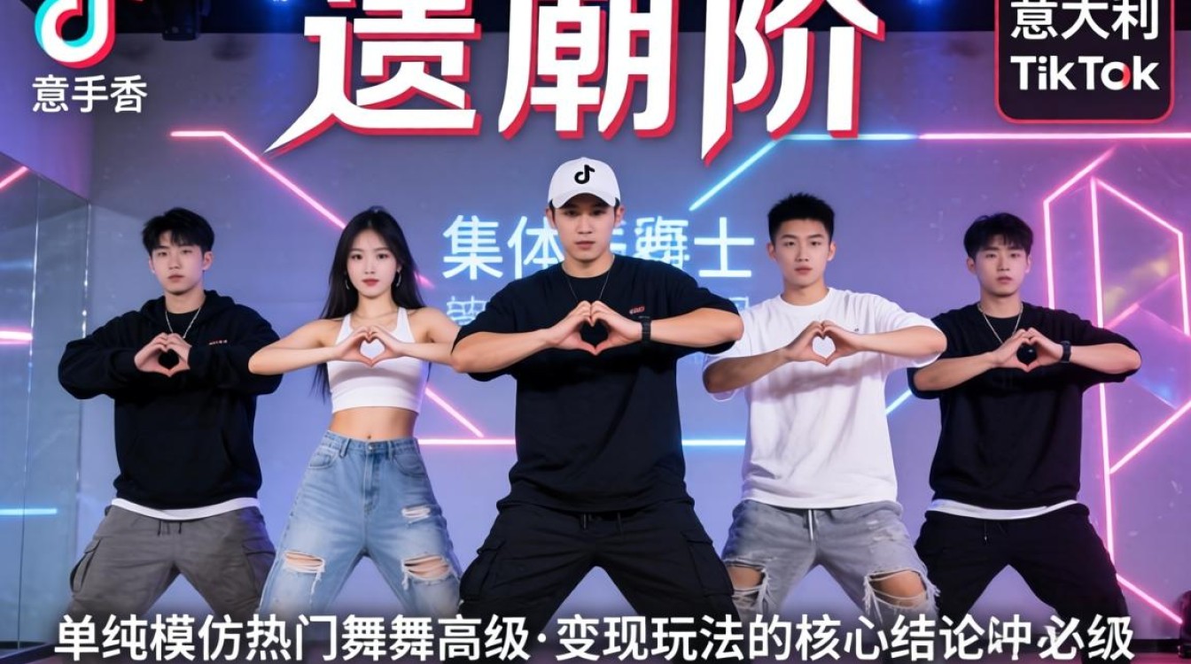 运营进阶 意大利tiktok集体手势舞 高级变现玩法